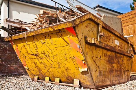 Bin Loaded with Scrap Materials — Penrith, NSW — Cheap Skip Bins