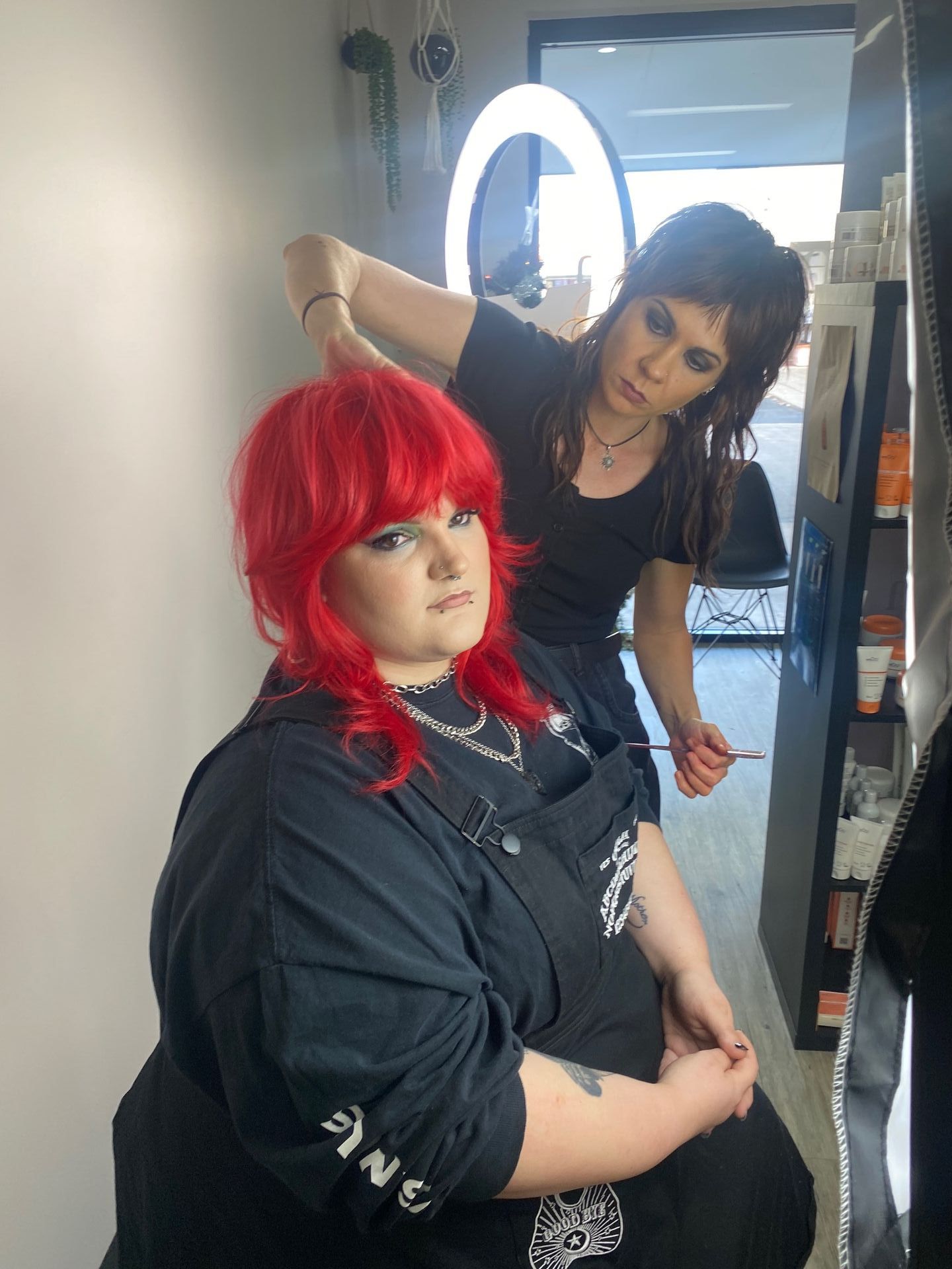 Solid Red Colour Hair Styling - Hairdresser in Mackay, QLD