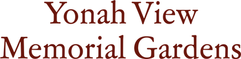 Text: Yonah View Memorial Gardens.
