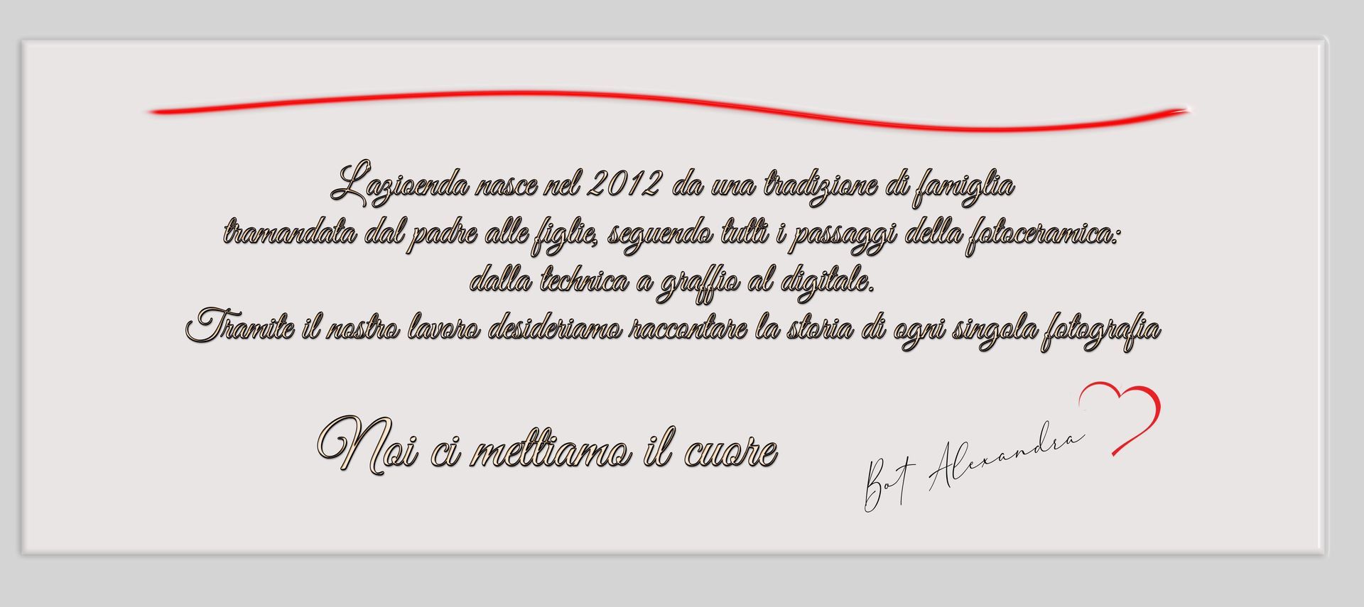 Un foglio di carta bianco con una linea rossa sopra