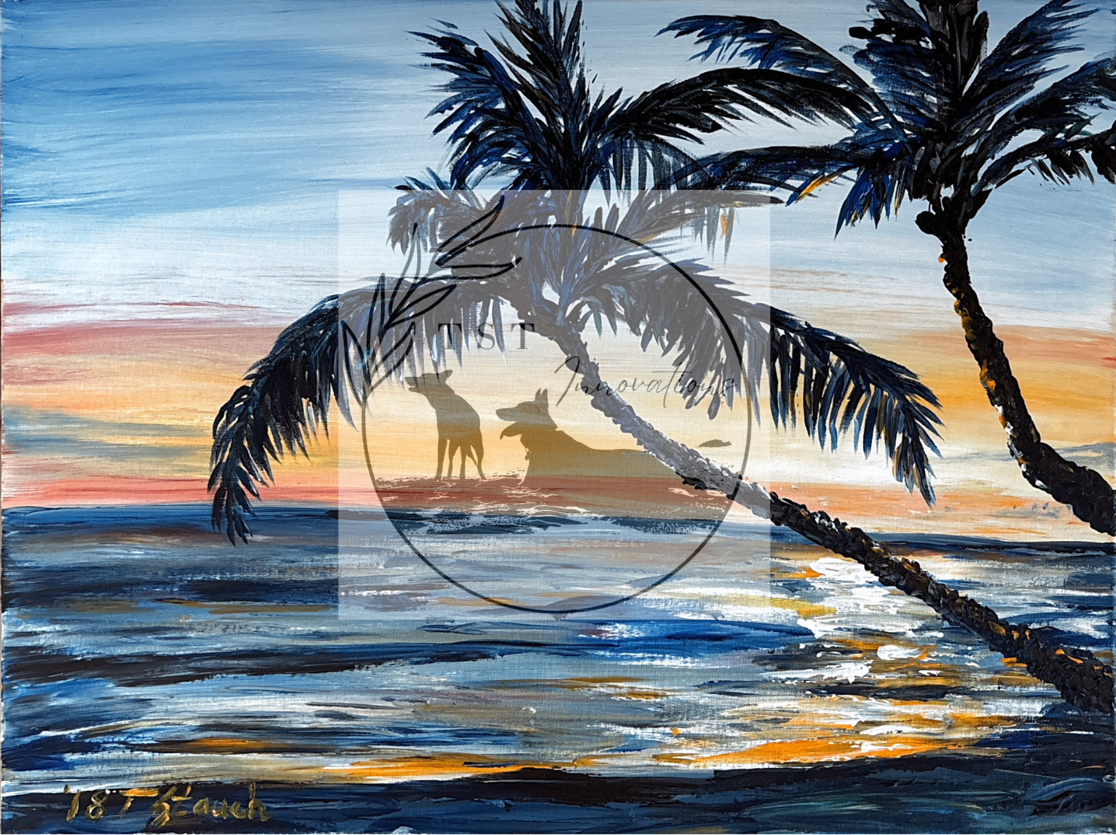 sunset at a Hawaiian beach