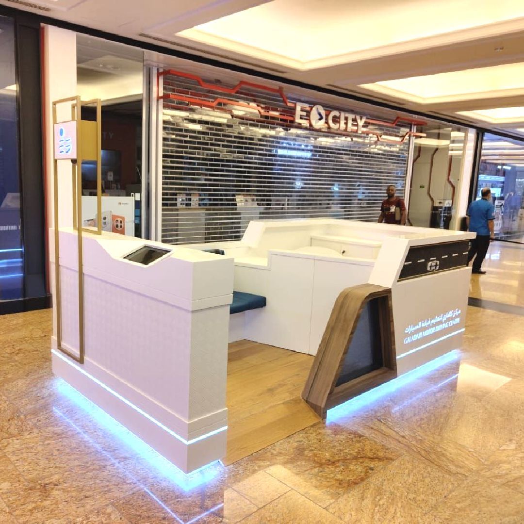 Exhibition kiosk fit-out in Dubai designed by Concept Art Decor