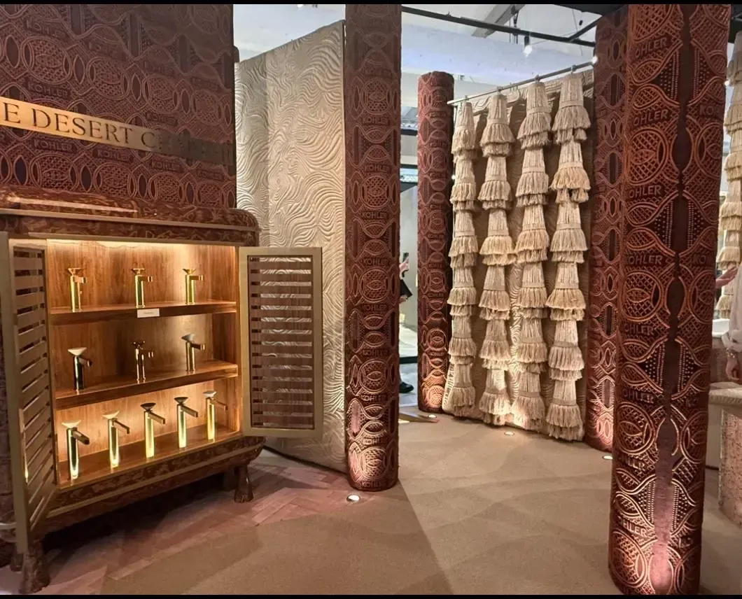 Kohler branded exhibition fit-out in Dubai completed by Concept Art Decor featuring custom retail display and premium interior finishes