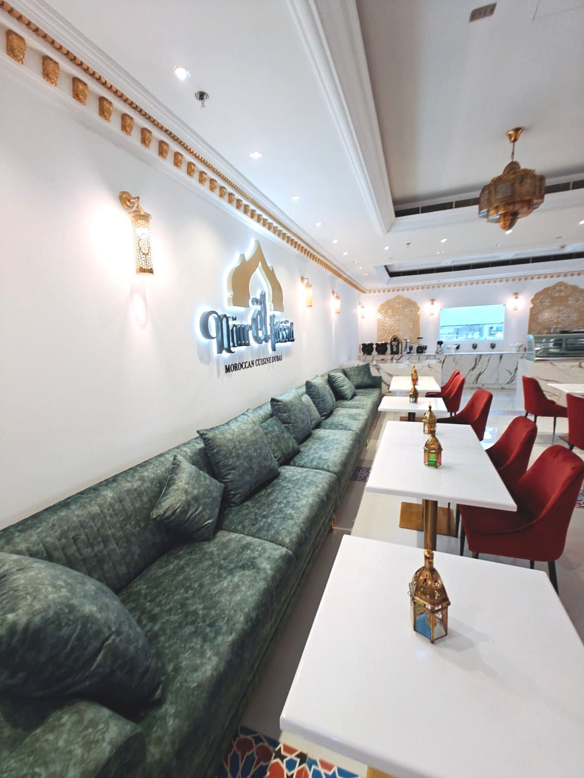 Image showing Noor EL Fassia Restaurant at Al Seef Dubai. Fitout works completed by Concept Art Decor Dubai