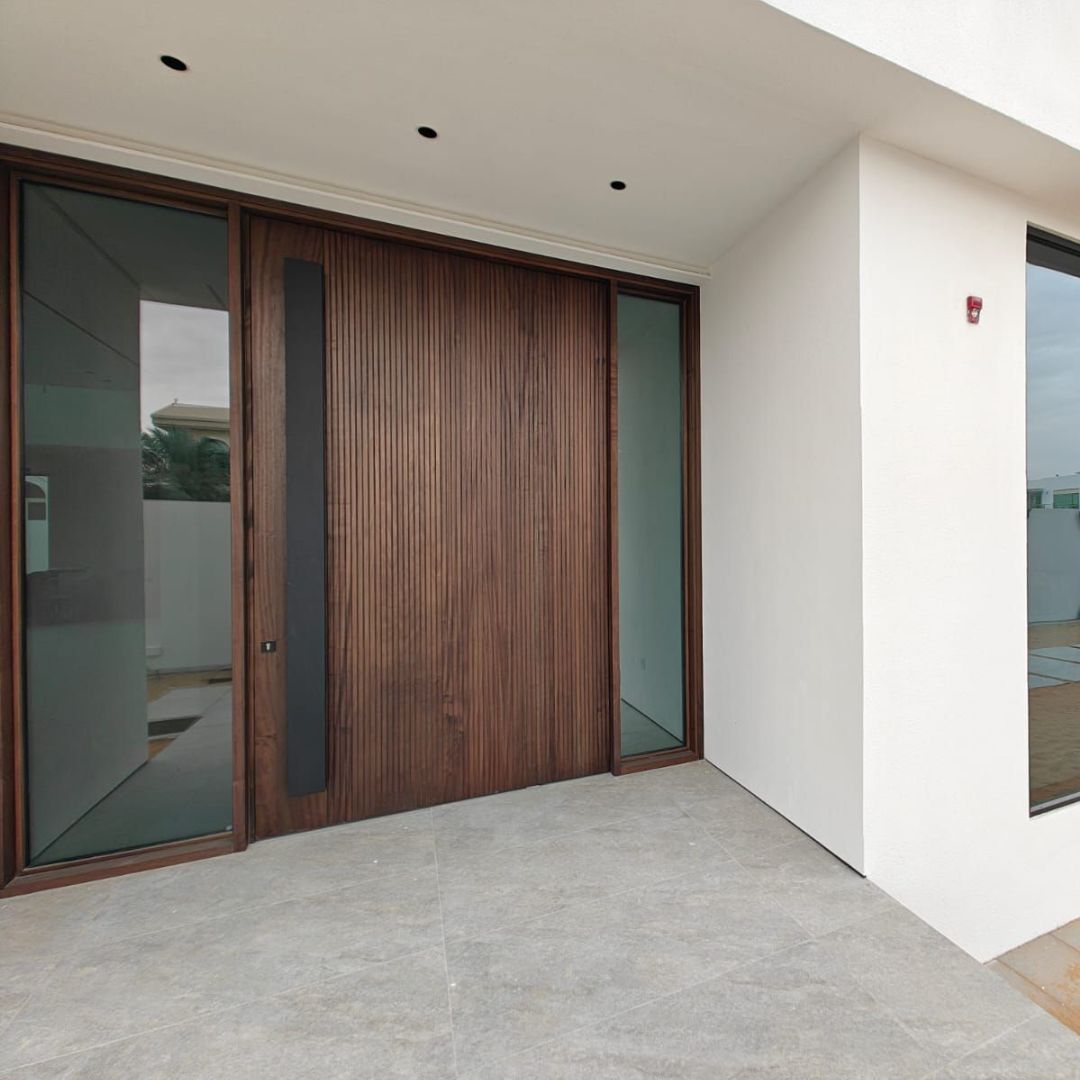 Modern grande villa main door in Dubai, showcasing Concept Art Decor’s luxury design and fit-out execution.