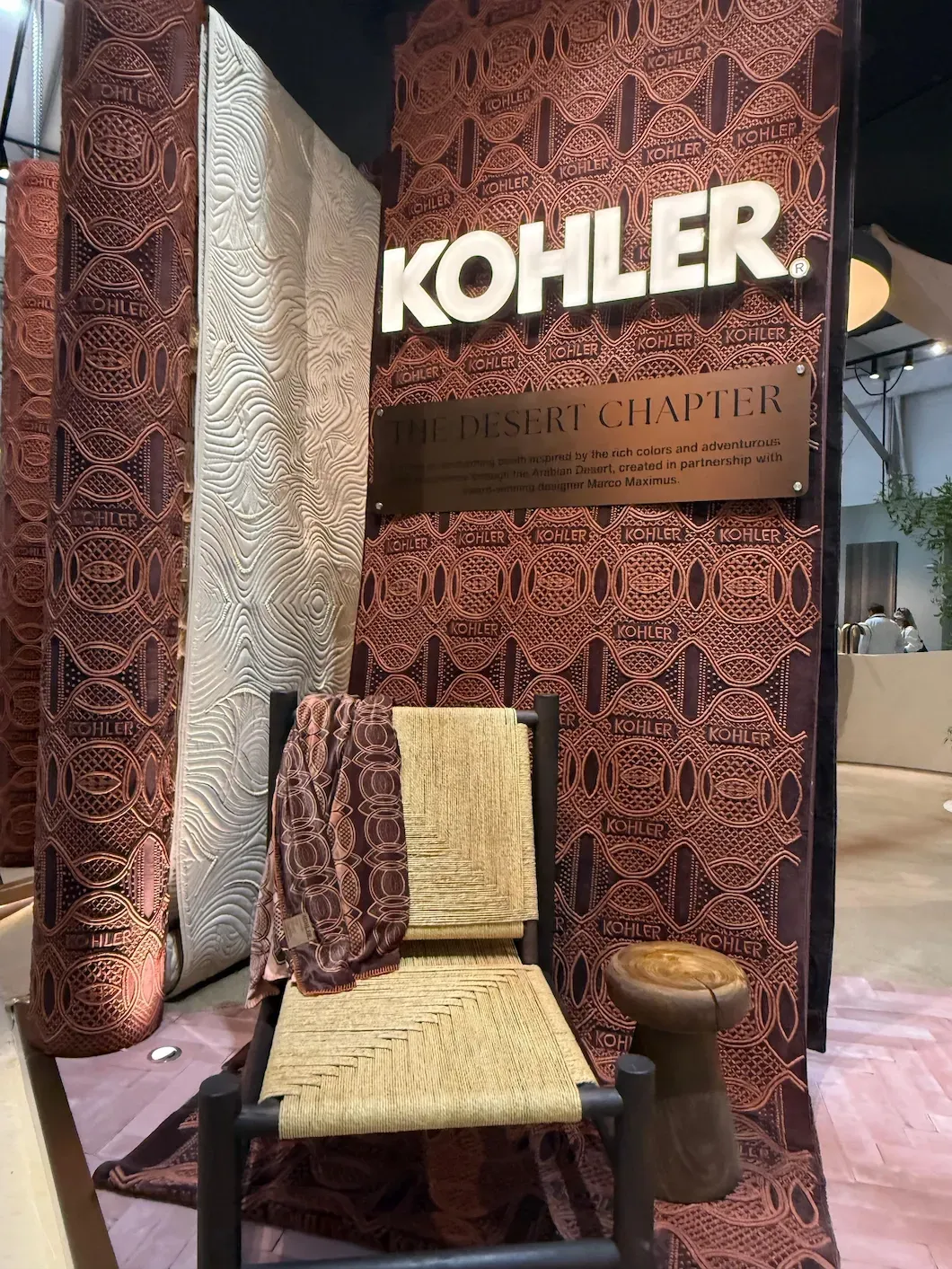 Exhibition stand design in Dubai for Kohler by Concept Art Decor with premium finishes