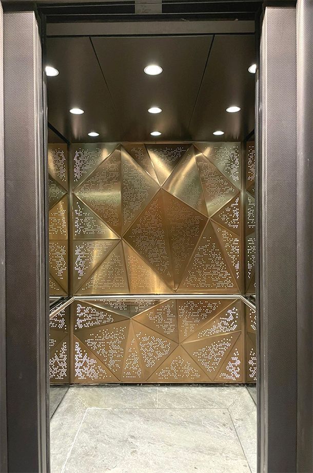 Palm Jumeirah lift steel works by concept art decor