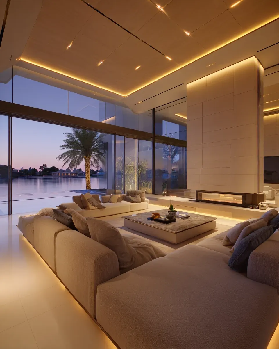 smart home luxury villa palm jumeirah interior lighting automation dubai