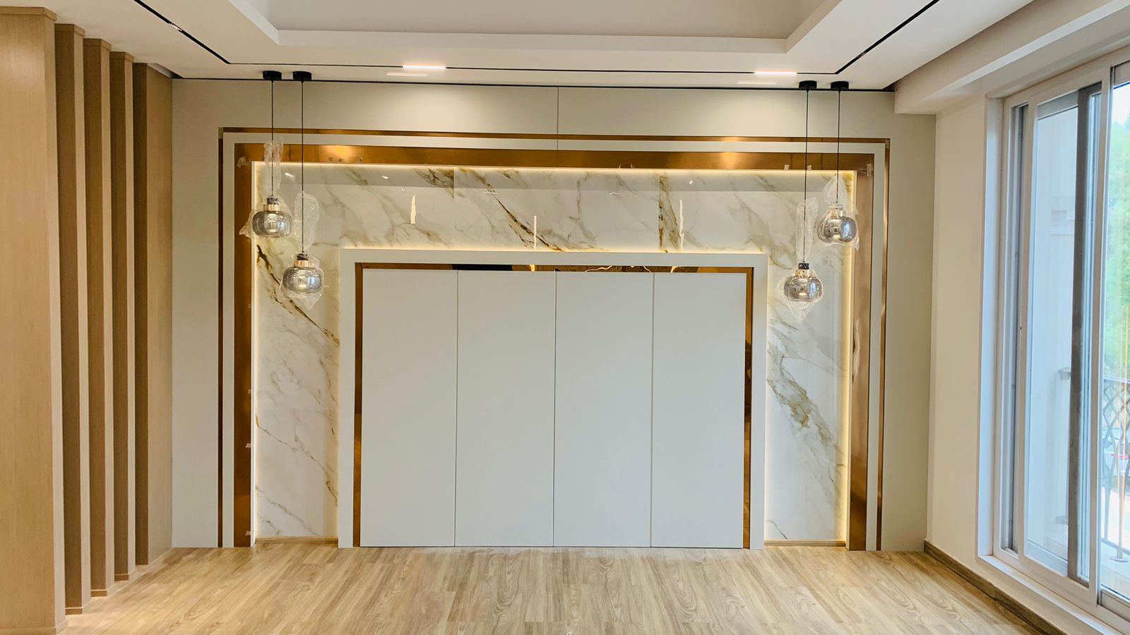 Luxury villa living room interior design Dubai