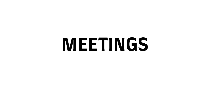 A button that says upcoming meeting schedules with a group of people in a circle.