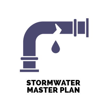 A purple pipe with a drop of water coming out of it.