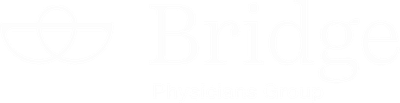 Bridge Physicians Group white logo with bridge icon