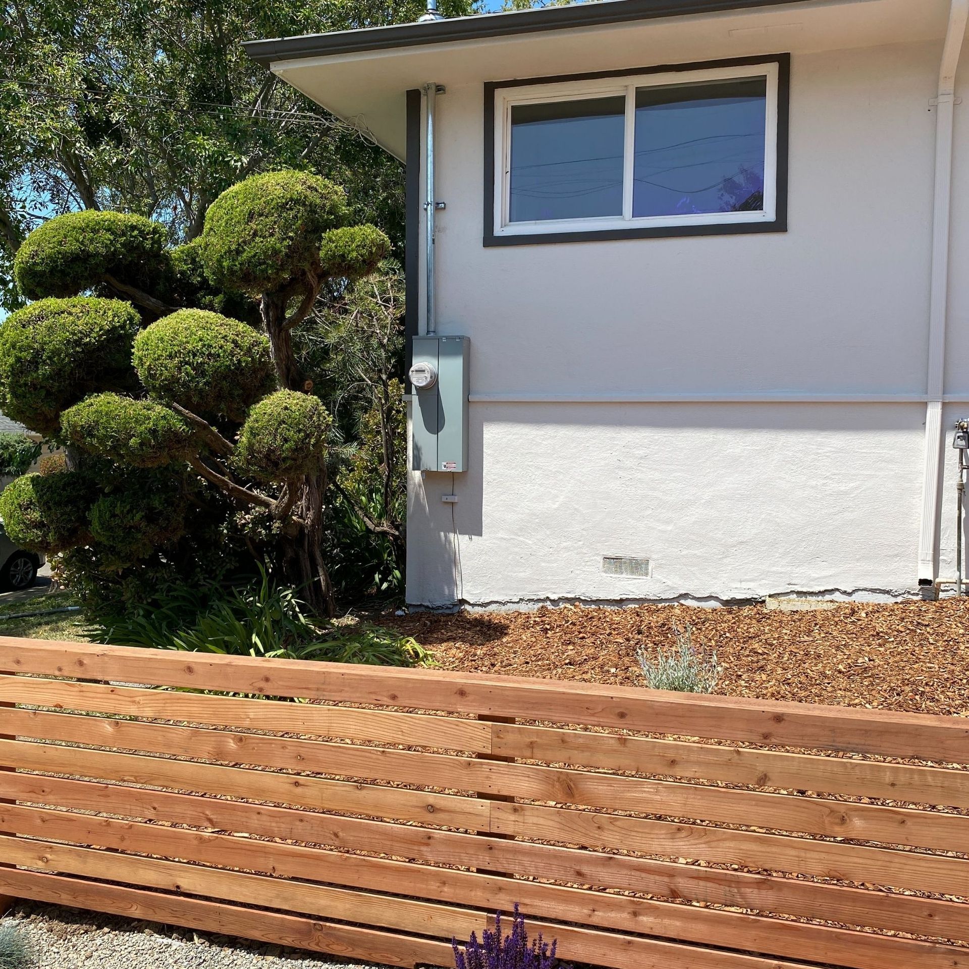 The Electric Pro - A white house with a wooden fence in front of it