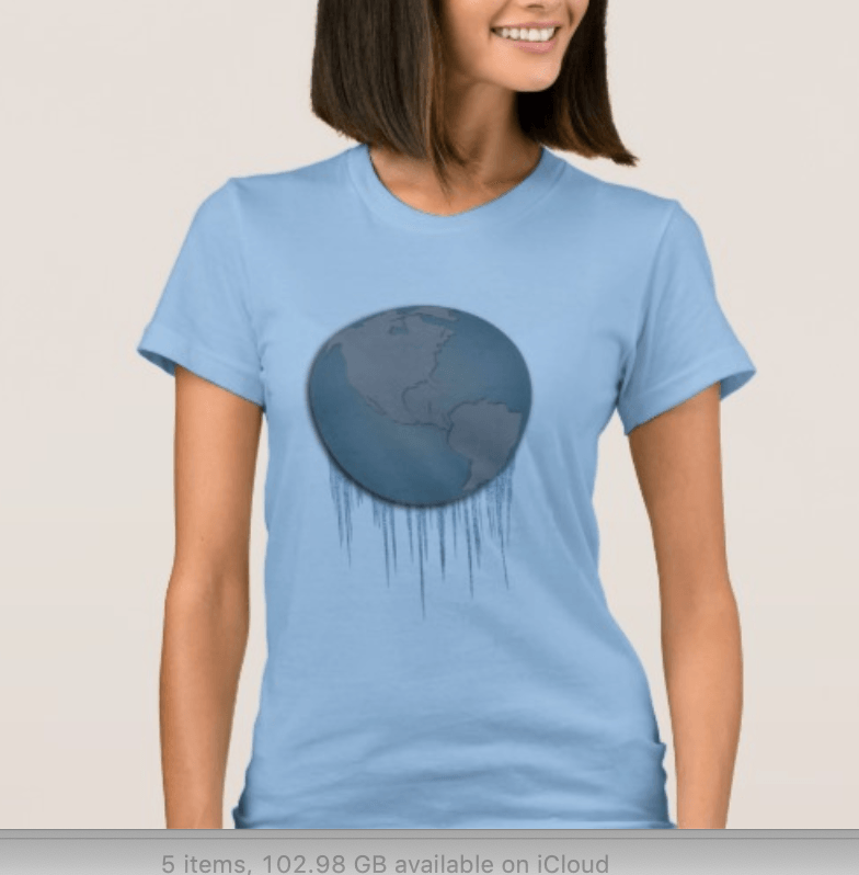 Dim Earth T-Shirt Design in Cool Store