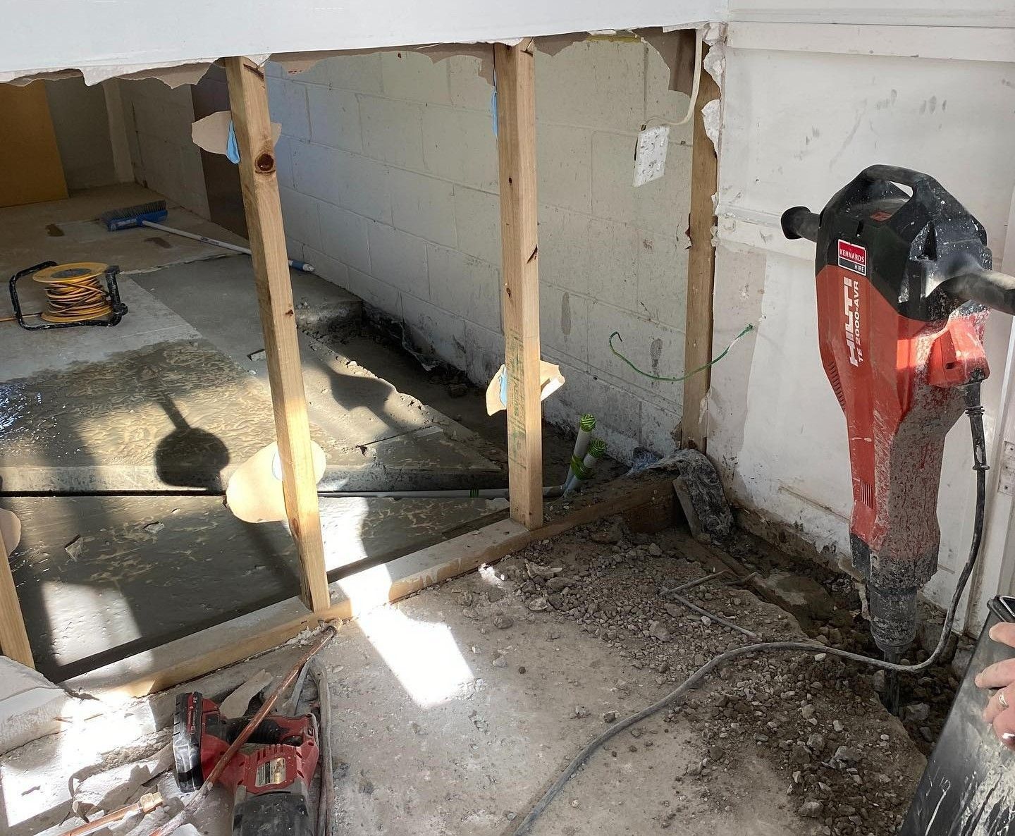 Bathroom Under Construction — C’s Plumbing & Gas Gold Coast in Brisbane, QLD