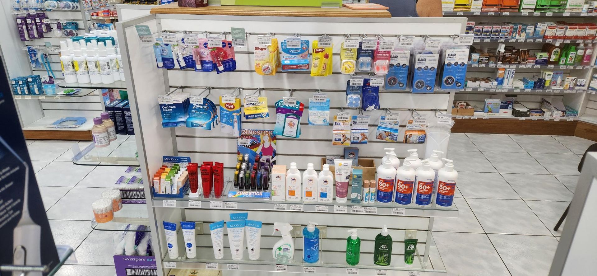 Pharmacy Products On A SHelf In the Pharmacy— Bluewater Pharmacy in Yabulu, QLD