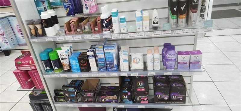 Pharmacy Products on a Shelf in the Pharmacy— Bluewater Pharmacy in Yabulu, QLD