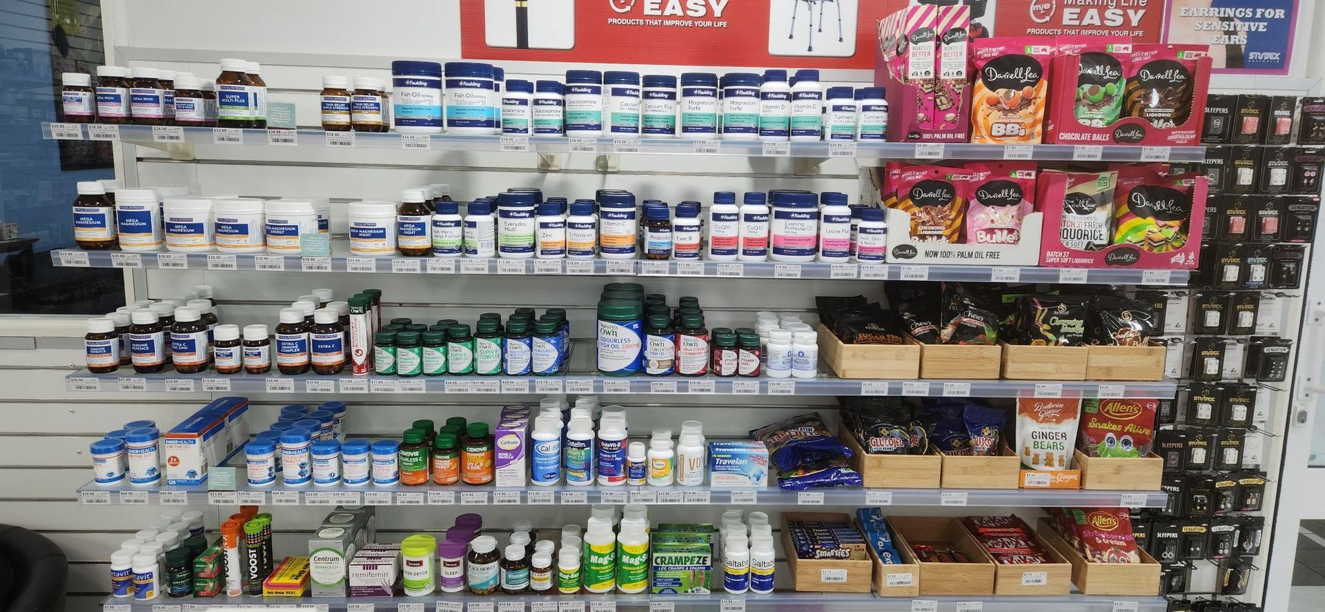 Vitamins On The Shelf At The Pharmacy - Shop Wish Us at Bluewater Pharmacy