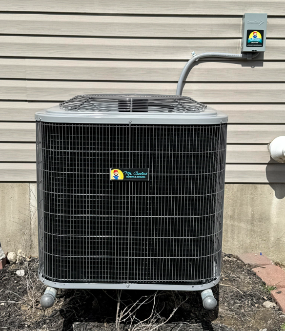 Man in green jacket stands next to white van with 