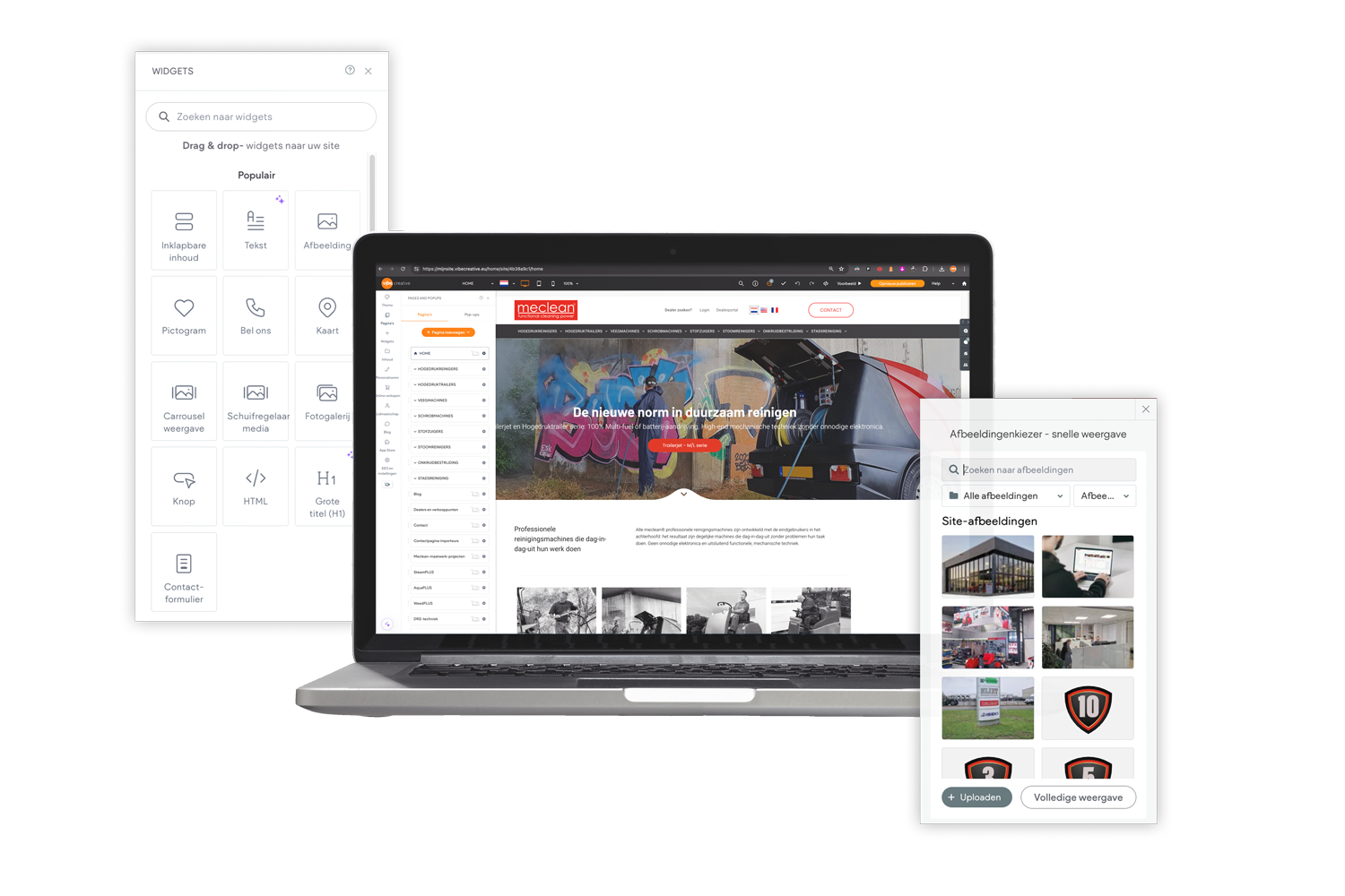 VIBE creative krachtig en eenvoudig sitebeheer VIBE creative reclamebureau Zeeuws-Vlaanderen website Content Management Systeem (CMS)
