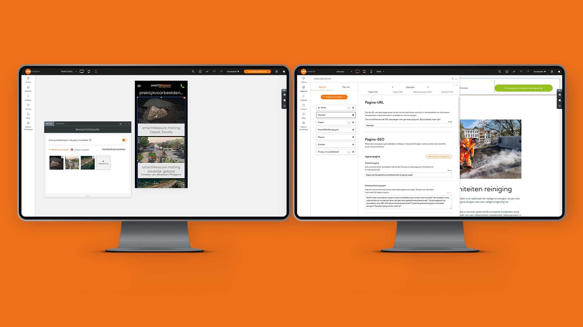 VIBE creative Laatste aanpassingen aan het website platform