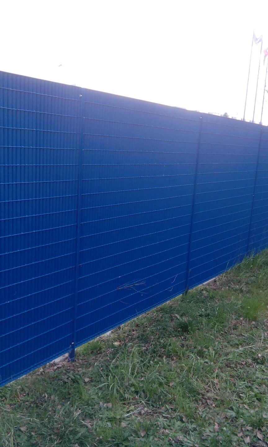 Recinzione modello frangisole, colore blu