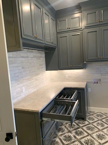 Side View of Kitchen Cabinet — Lubbock, TX — Phoenix Rising Renovations LLC