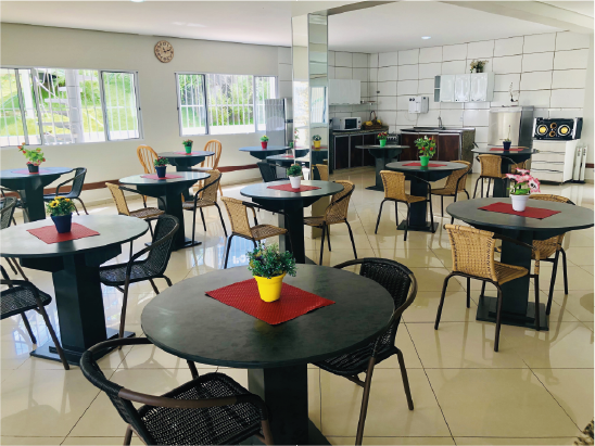 Refeitório da Fênix Pensionato Jundiaí