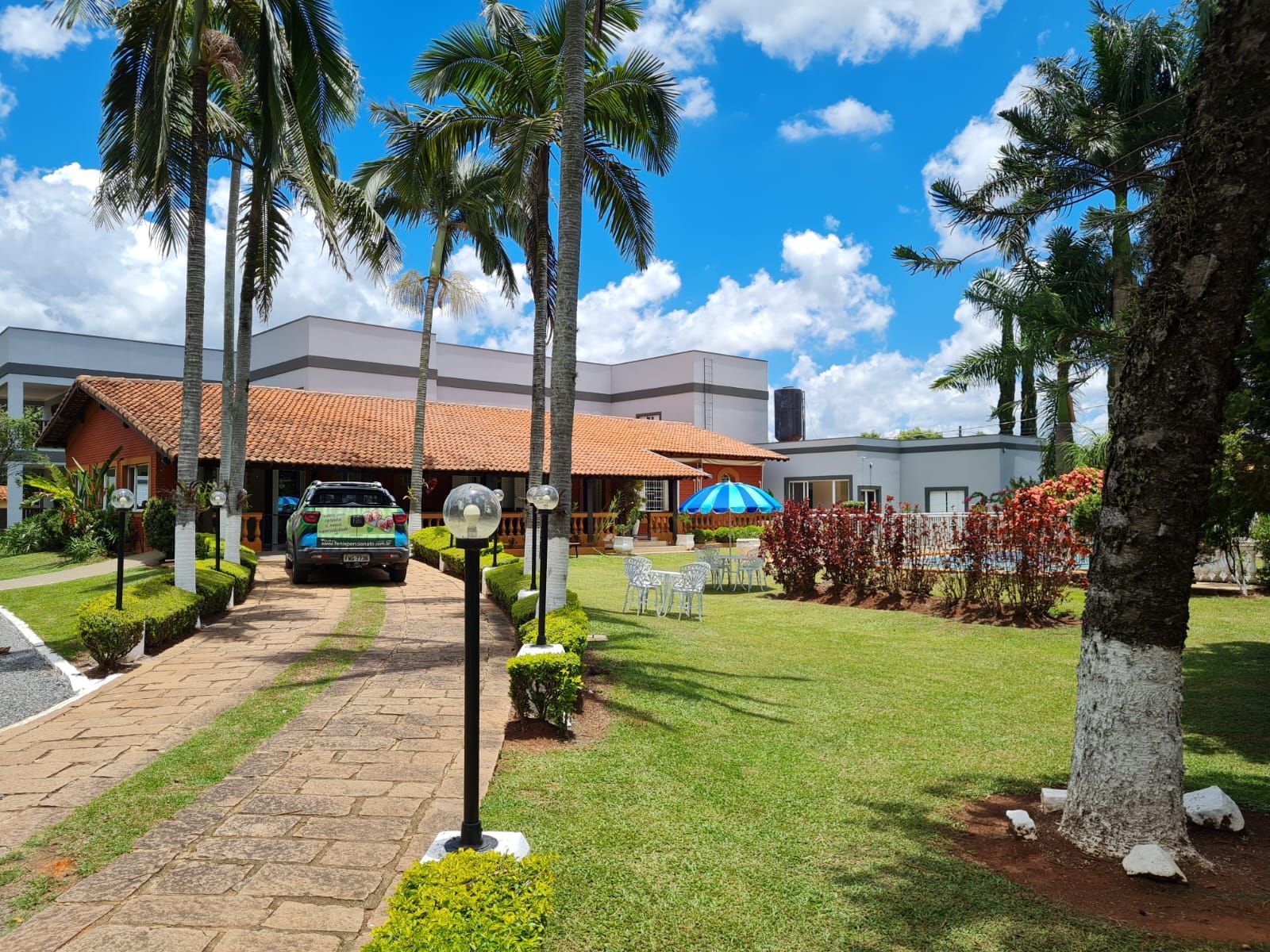 Área externa da Fênix Pensionato Indaiatuba
