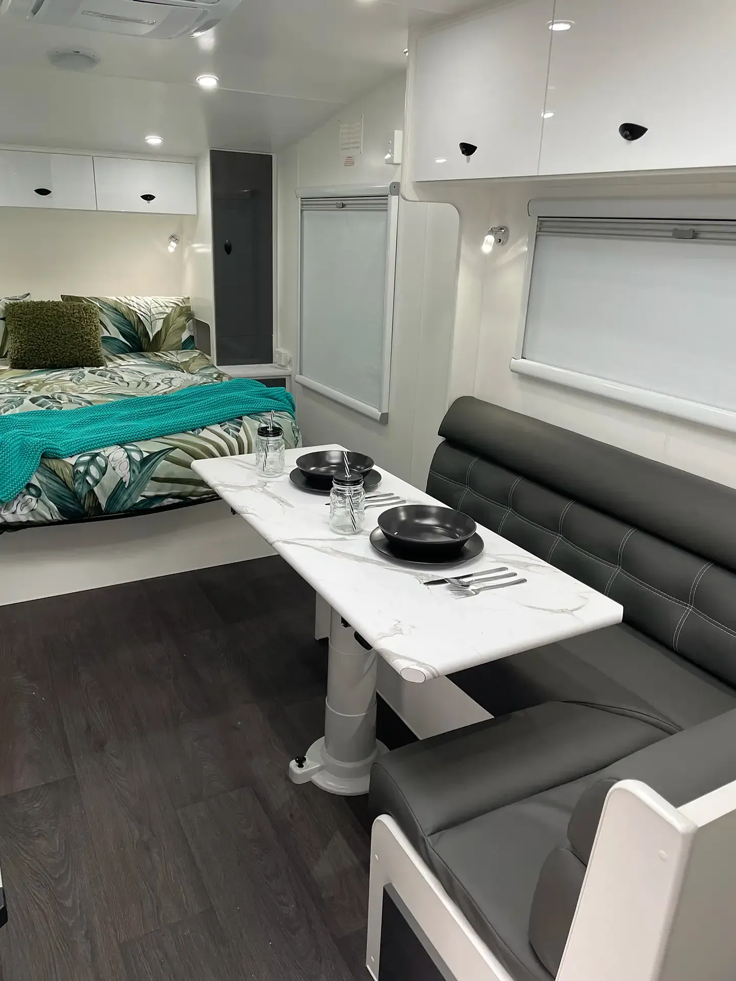 Olympic Marathon caravan interior