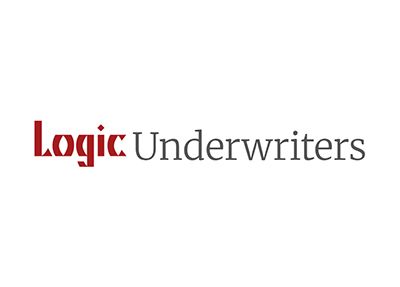 Logo for Logic Underwriters; red