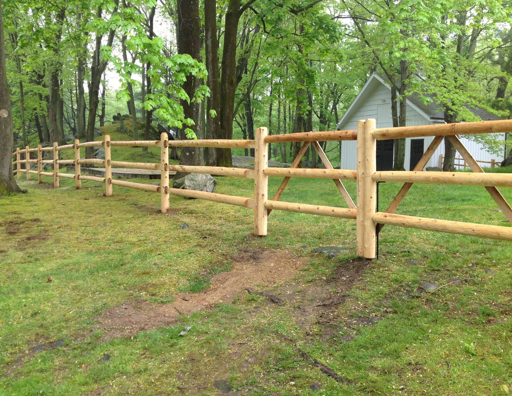 Post & Rail | Post & Board - Round Cedar 1