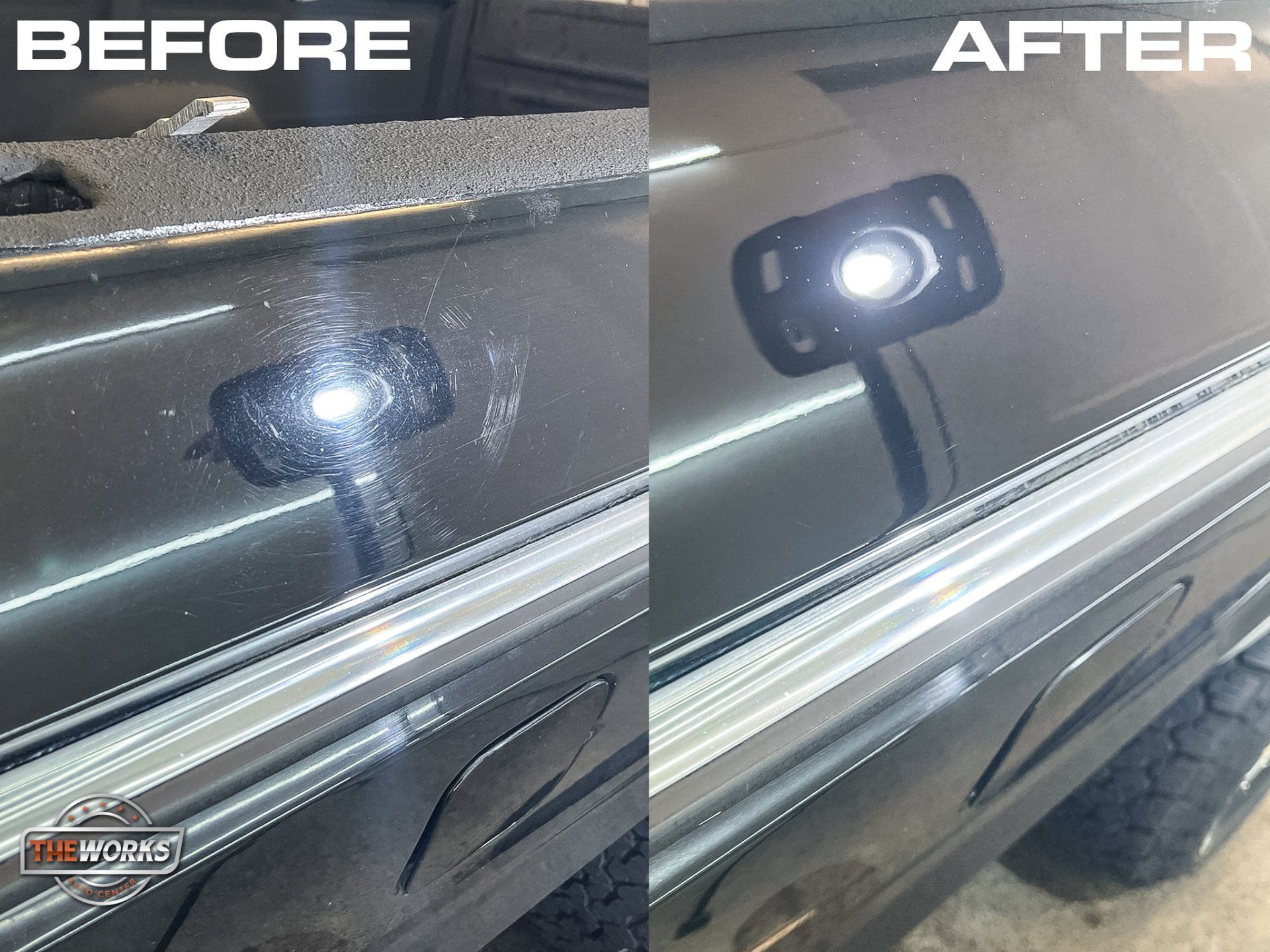 before and after applying window film