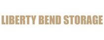 Liberty Bend Storage logo in beige lettering.