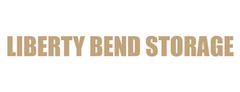 Liberty Bend Storage logo in tan letters on a white background.