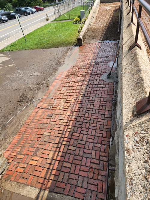 Cleaning Brick Cement — Grafton, WV — Mountaineer Wash
