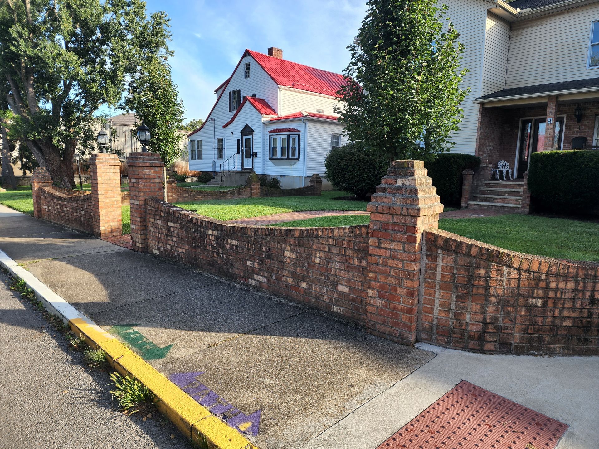 Dirty Sidewalk Of The House — Grafton, WV — Mountaineer Was