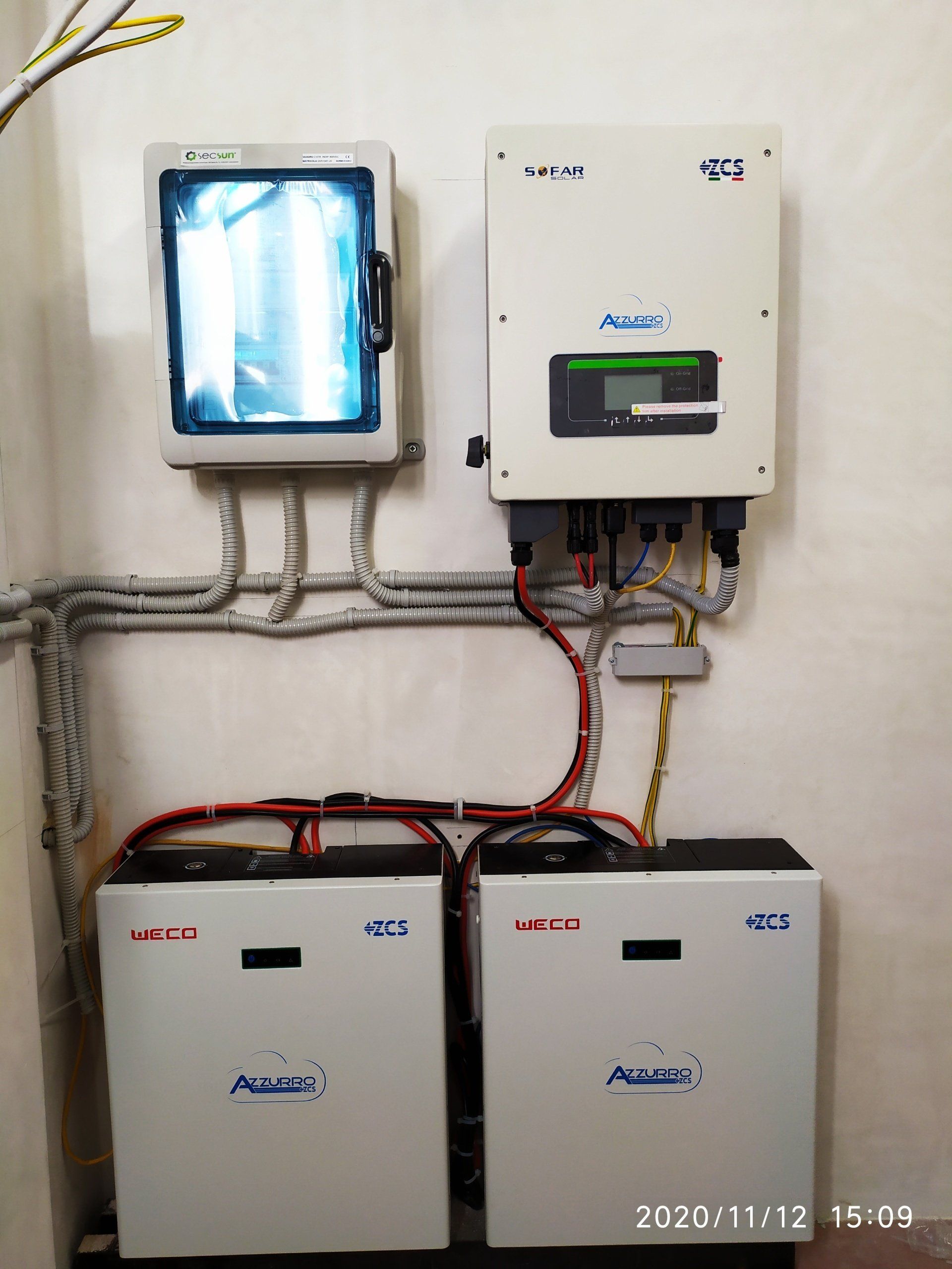 impianto per pannello fotovoltaico