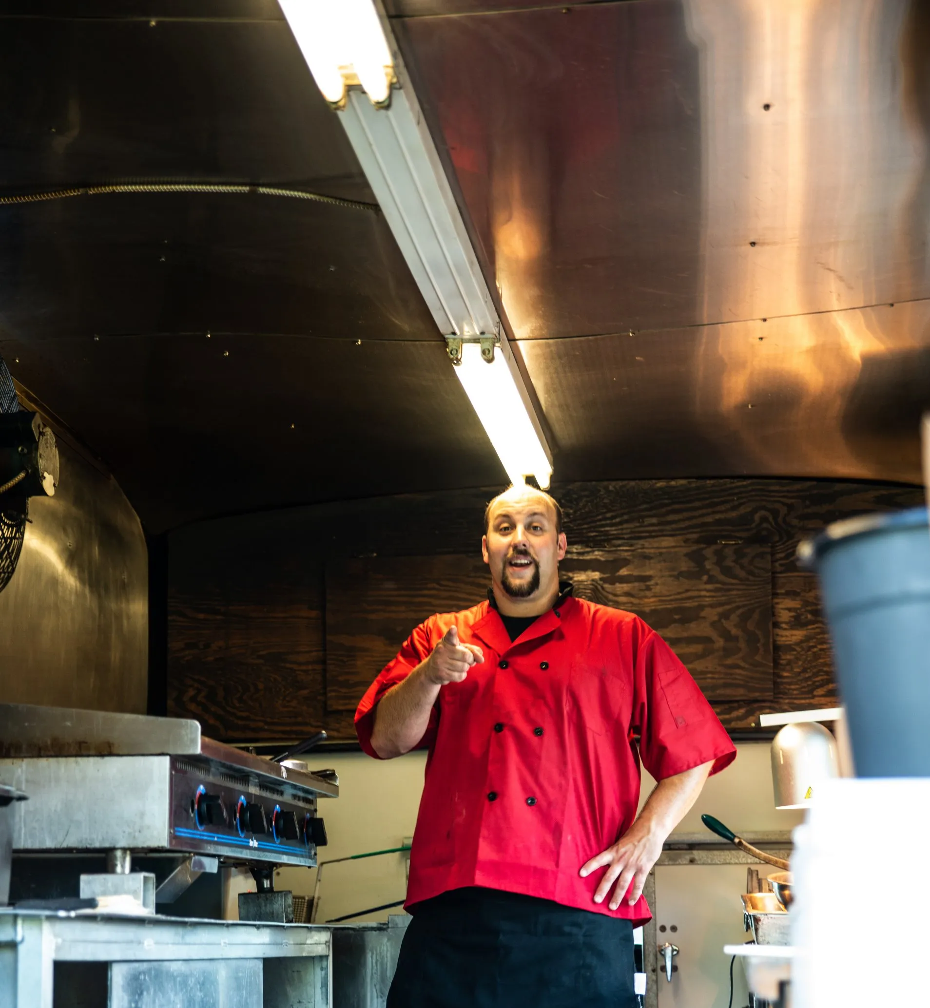 Catering professionals at home in their work, enjoying helping wedding dreams come true.