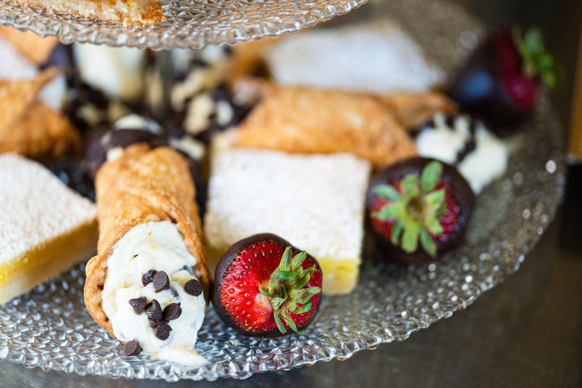 Bacon and cheese twist appetizers fried to savory perfection, prepared by For the Love of Food catering.