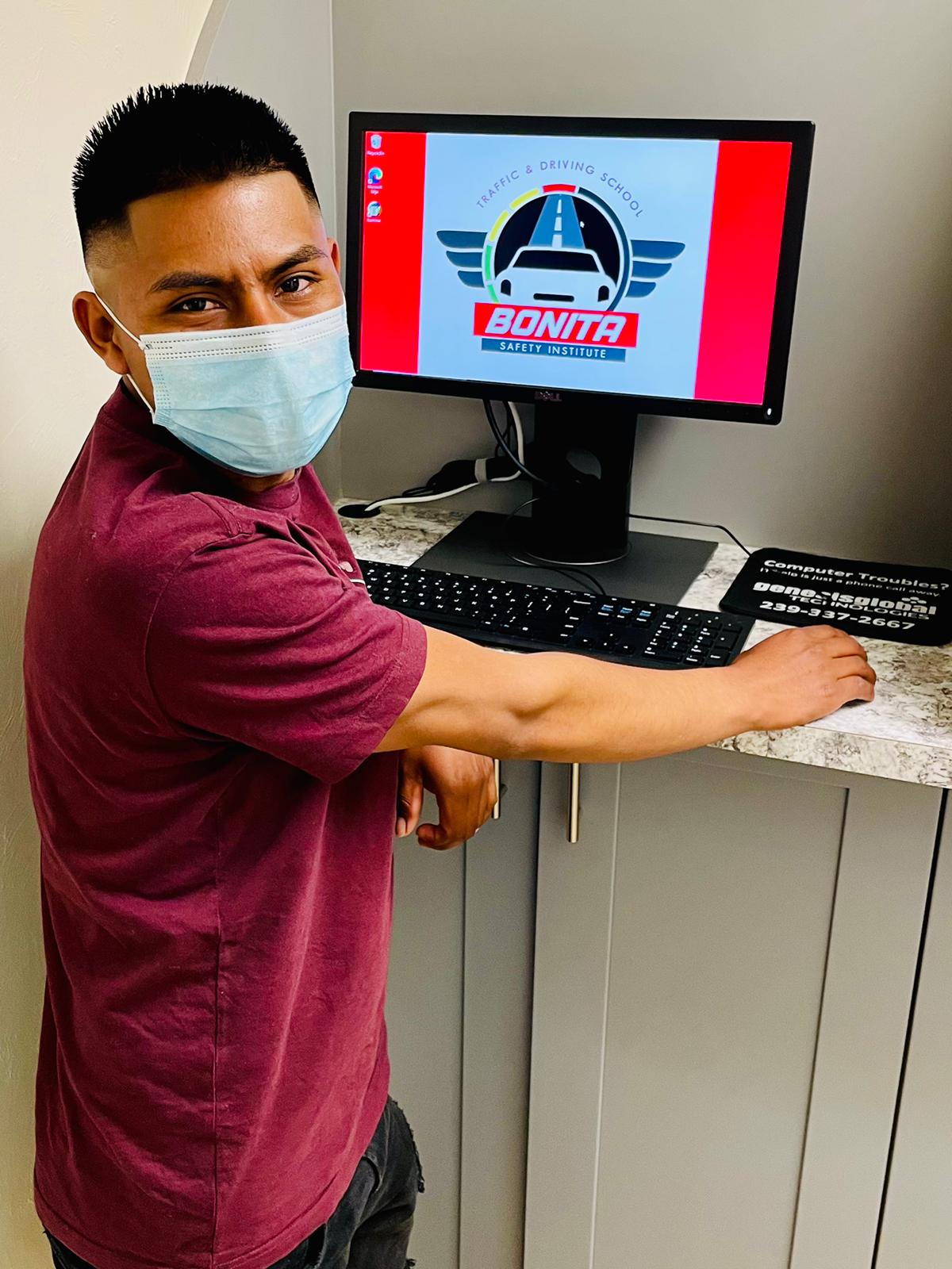 Young Man In Front Of The Computer — Bonita Springs, FL — Bonita Safety Institute