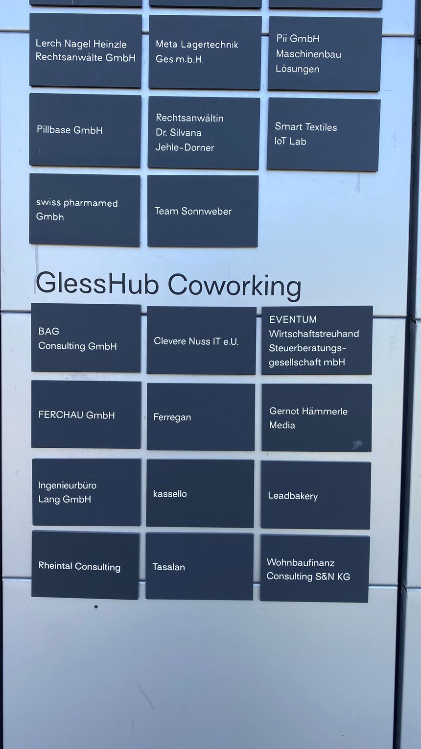 coworking Beschilderung