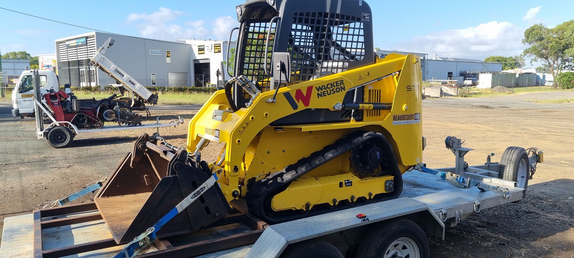 Handyman Tool Shed with Hedge Trimmer on the Table — Beaudesert Equipment Hire Services in Beaudesert, QLD