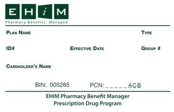 An ehim pharmacy benefit manager prescription drug program