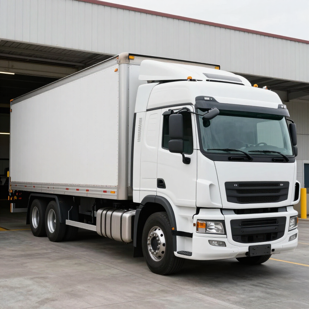 Tráiler de mudanzas listo para cargar