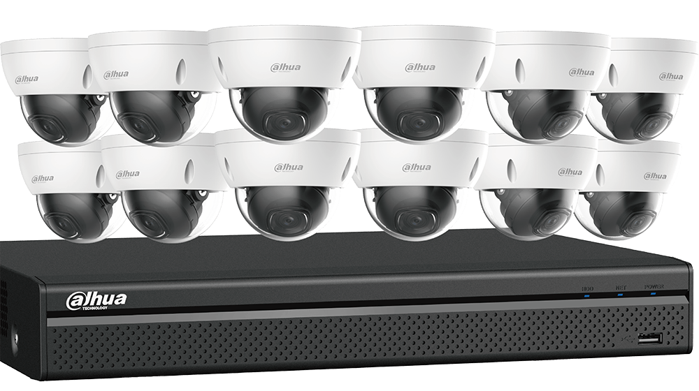 8 MP Eyeball Network Security Cameras with One (1) 16-channel 4K NVR