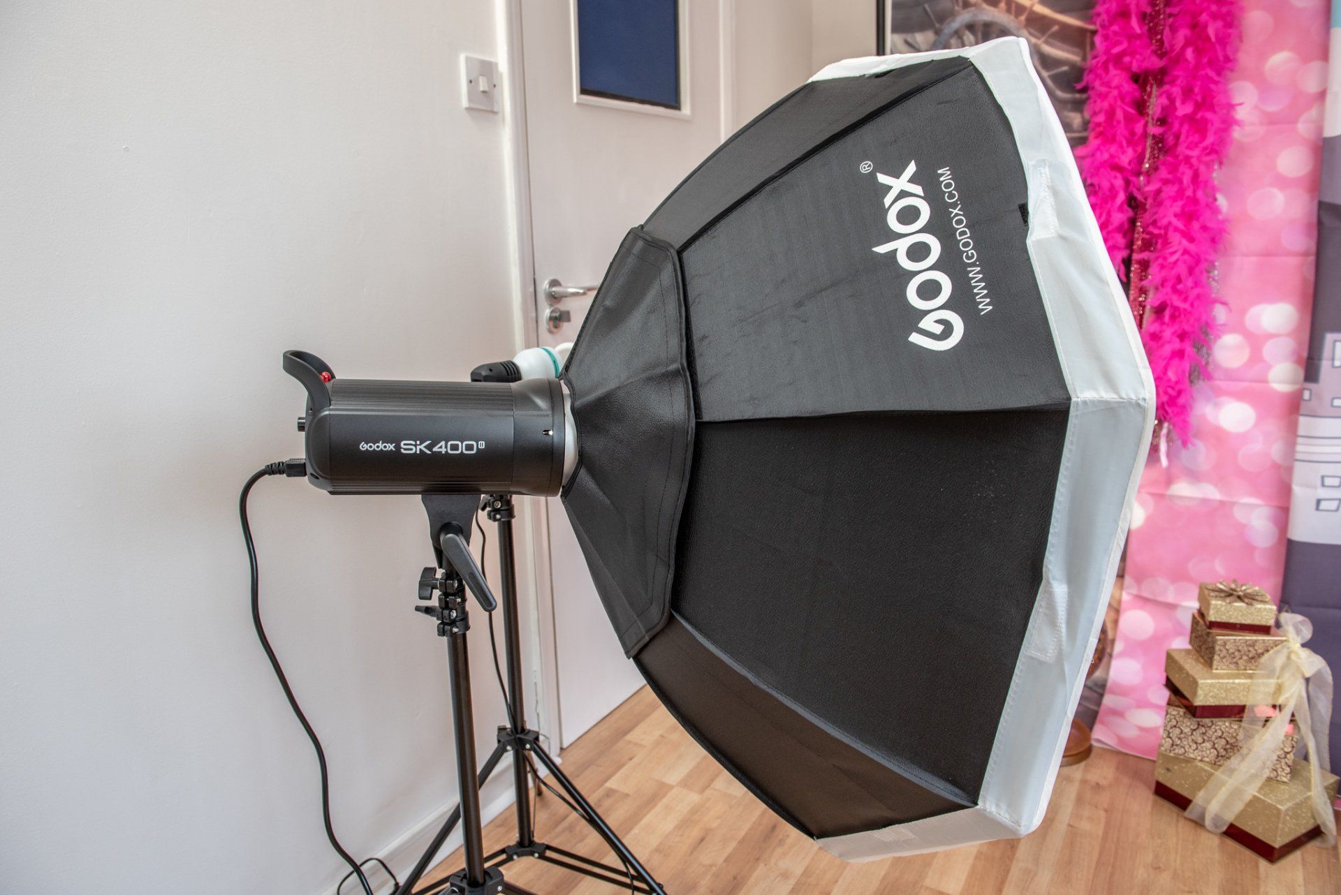 Daylight or Professional Godox SK400 Flash Lighting in the Photographic Studios in Lowestoft, Suffolk