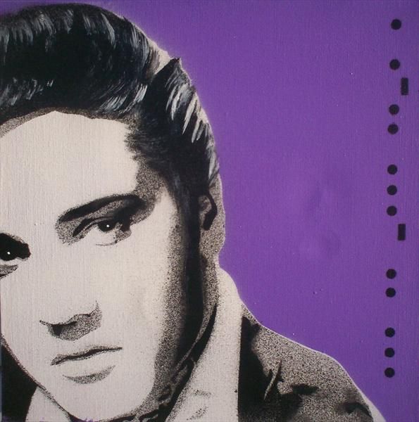Elvis artwork by Gary Hogben