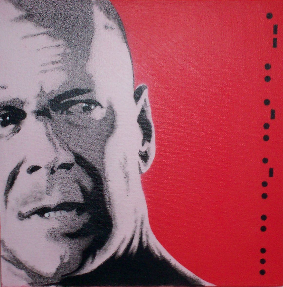 Bruce Willis artwork by Gary Hogben