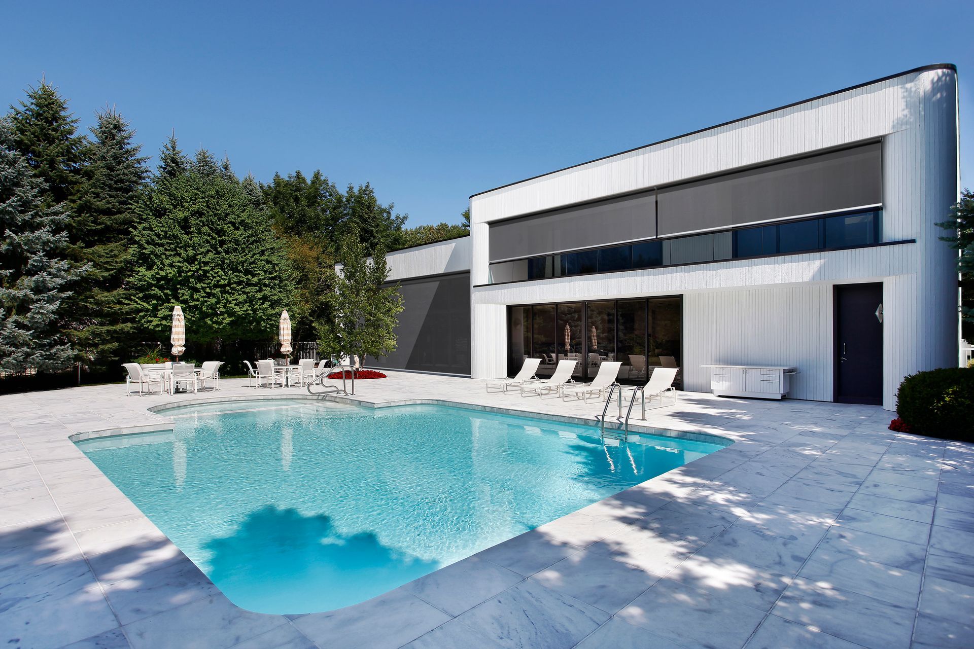 Black Awning And Steel Structure Over Window Frame — BlindDESIGN In Byron Bay NSW